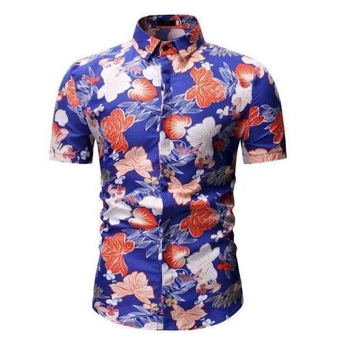 Shirt-Mens Tropical Shirt, Casual Hawaiian Shirt{Size}