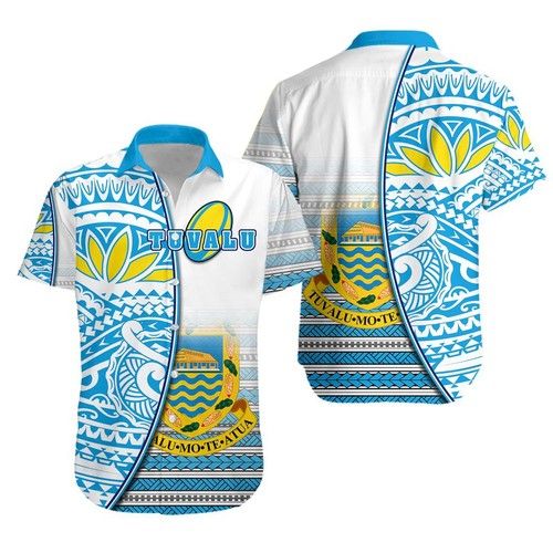 Tuvalu Rugby Hawaiian Shirt Special K13{Size}