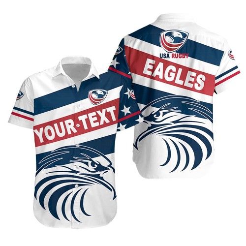 Usa Rugby Hawaiian Shirt Eagles Original Style K8{Size}