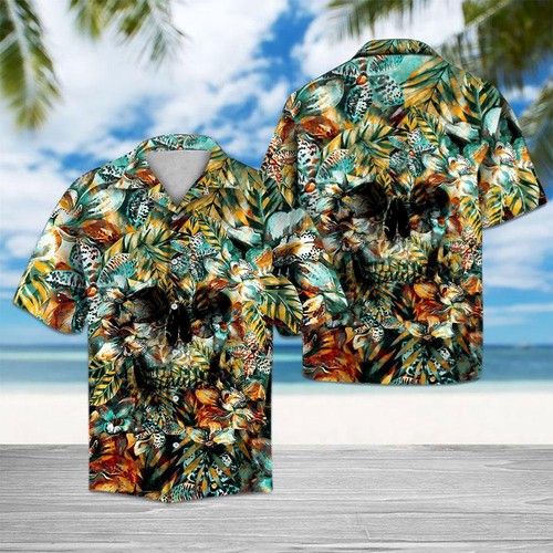 Skull Hawaiian Shirt Summer{Size}