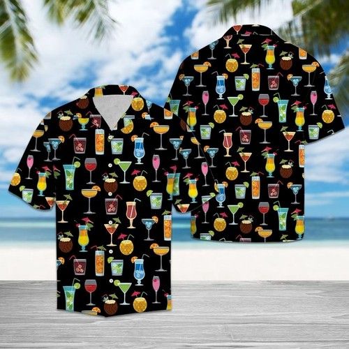 Summer Cocktails Hawaiian Shirt Summer{Size}