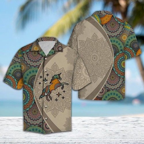 Unicorn Mandala Hawaiian Shirt Summer{Size}