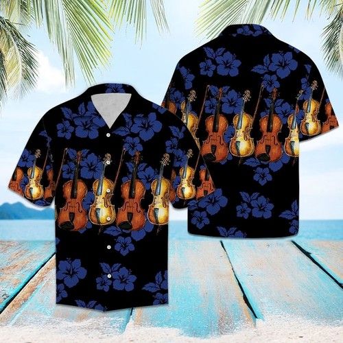 Violin For Vacation Hawaiian Shirt Summer{Size}