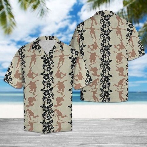 Skateboard Pattern Hawaiian Shirt Summer{Size}