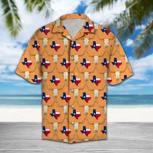 Texas Longhorn Hawaiian Shirt Summer{Size}