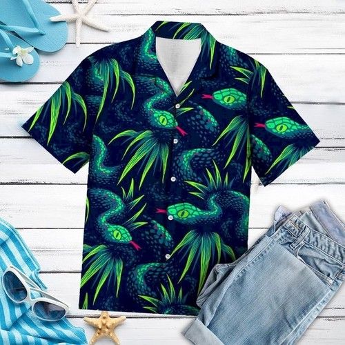 Tropical Snake Hawaiian Shirt Summer{Size}