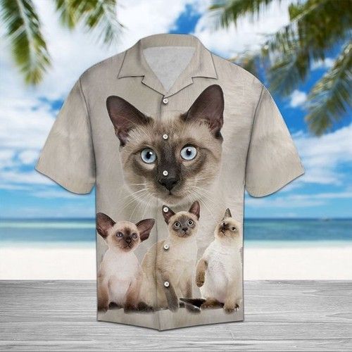 Siamese Great Hawaiian Shirt Summer{Size}