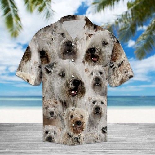 Soft Coated Wheaten Terrier Hawaiian Shirt Summer{Size}