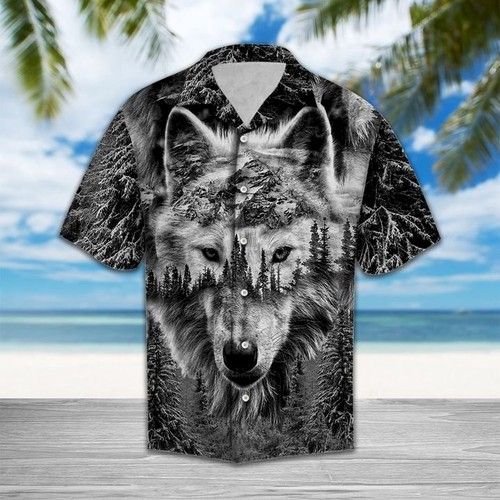 Wild Wolf Hawaiian Shirt Summer{Size}