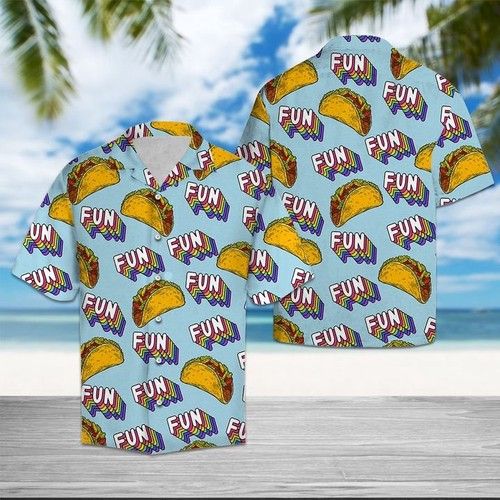 Taco Fun Summer Hawaiian Shirt Summer{Size}