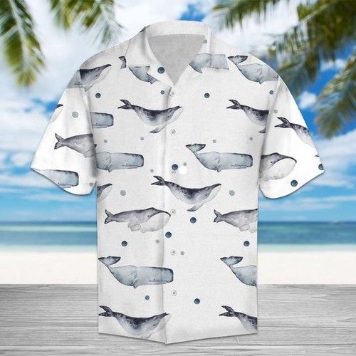 Whale Hawaiian Shirt Summer{Size}