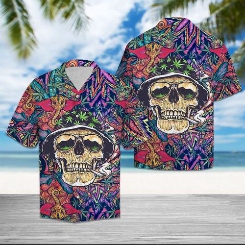 Skull Hawaiian Shirt Summer{Size}