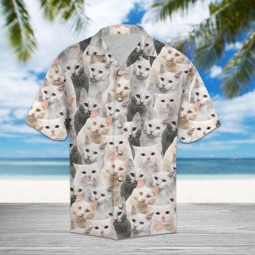 Turkish Angora Hawaiian Shirt Summer{Size}