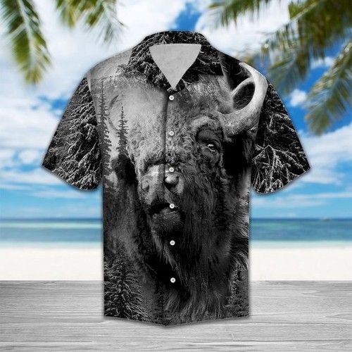 Wild Bison Hawaiian Shirt Summer{Size}