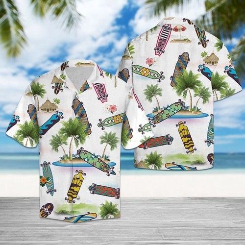 Skateboard Lover Hawaiian Shirt Summer{Size}