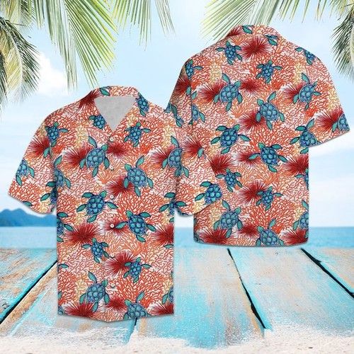 Turtle Hawaiian Shirt Summer{Size}