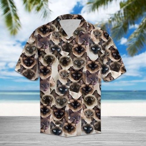 Siamese Hawaiian Shirt Summer{Size}