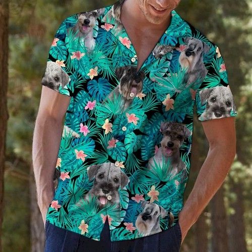 Standard Schnauzer Tropical Hawaiian Shirt Summer{Size}