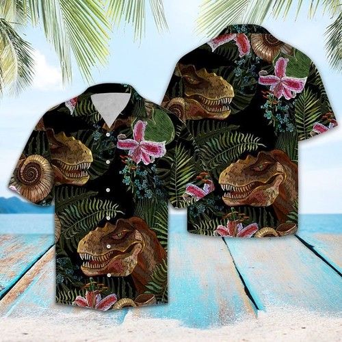 Trex Tropical Hawaiian Shirt Summer{Size}