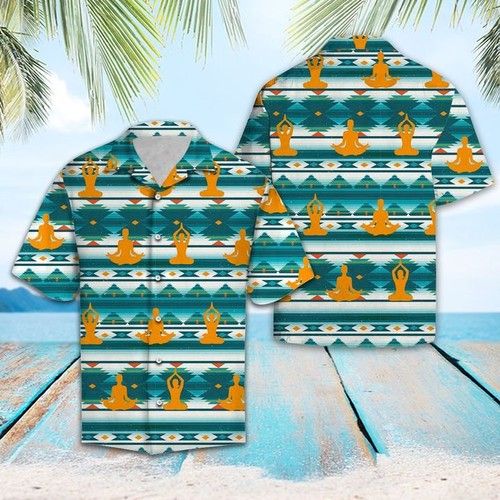 Yoga Pattern Hawaiian Shirt Summer{Size}