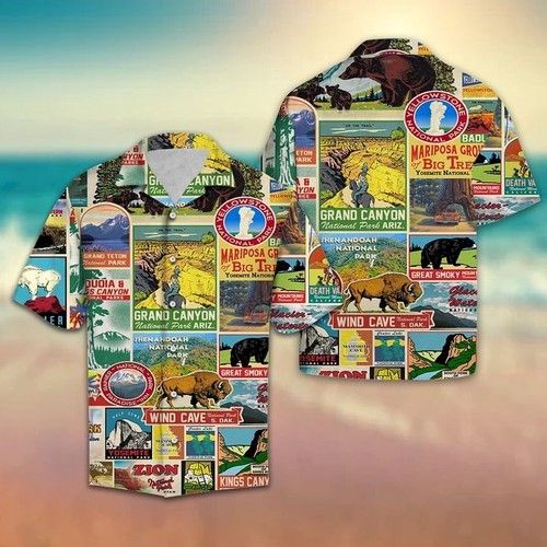 Visit Us National Park Hawaiian Shirt Summer{Size}