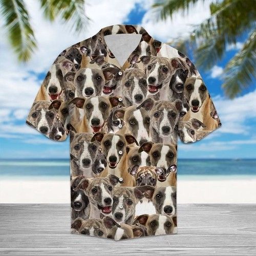 Whippet Hawaiian Shirt Summer{Size}