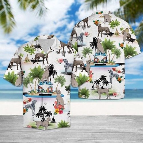 Weimaraner Vacation Hawaiian Shirt Summer{Size}