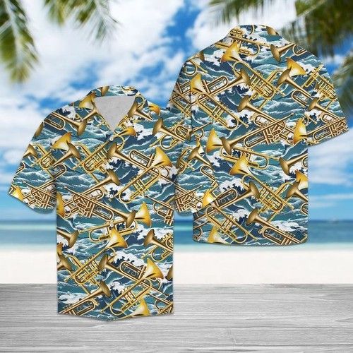 Trumpet For Summer Hawaiian Shirt Summer{Size}