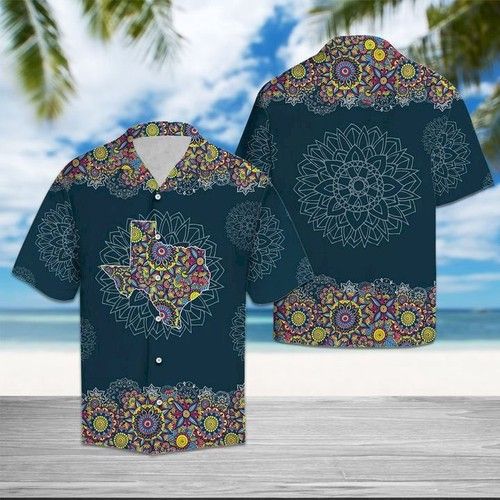 Texas Mandala Hawaiian Shirt Summer{Size}