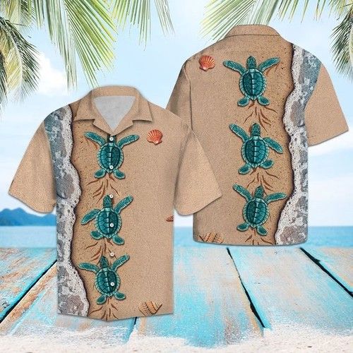 Turtle Beach Hawaiian Shirt Summer{Size}