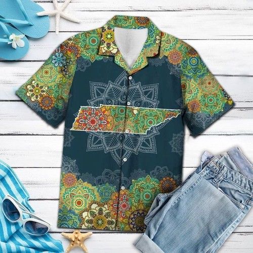 Tennnessee Floral Mandala Hawaiian Shirt Summer{Size}