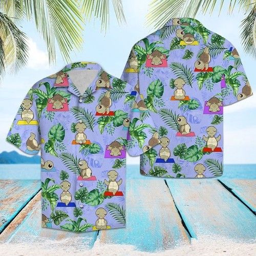 Turtle Yoga Hawaiian Shirt Summer{Size}