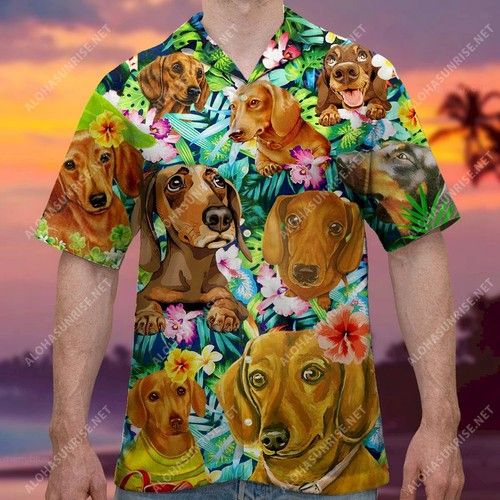 Short Legs But Big Attitude Dachshund Unisex Hawaiian Shirt{Size}