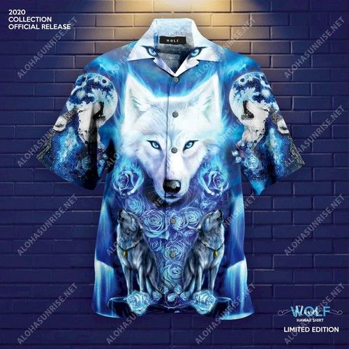 White Wolves Unisex Hawaiian Shirt{Size}