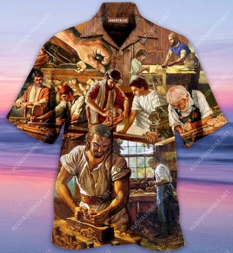 The Smell Of Sawdust In The Morning Carpentry Unisex Hawaiian Shirt{Size}