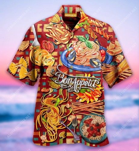 Tasting Daily Favorite Pasta Unisex Hawaiian Shirt{Size}