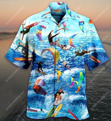 When Nothing Is Going Right, Kitesurf On Left Unisex Hawaiian Shirt{Size}