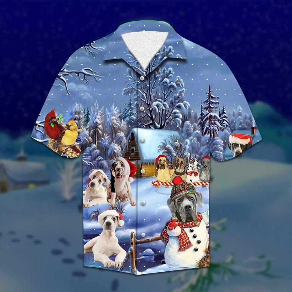 Shop Great Dane Christmas Hawaiian Shirt{Size}