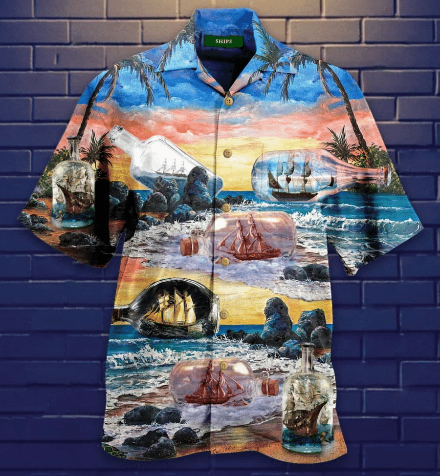 Shop Hawaiian Aloha Shirts Ship In Bottle{Size}