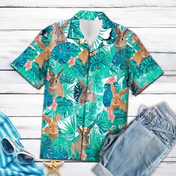 Shop Rabbit Hawaiian Shirt{Size}