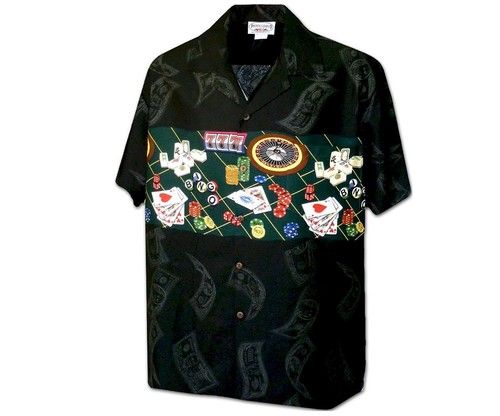 Vegas Baby Black Hawaiian Shirt{Size}