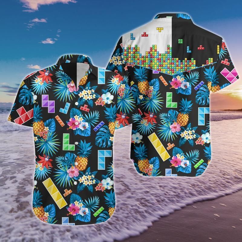 Tetris Game Hawaiian Shirt{Size}