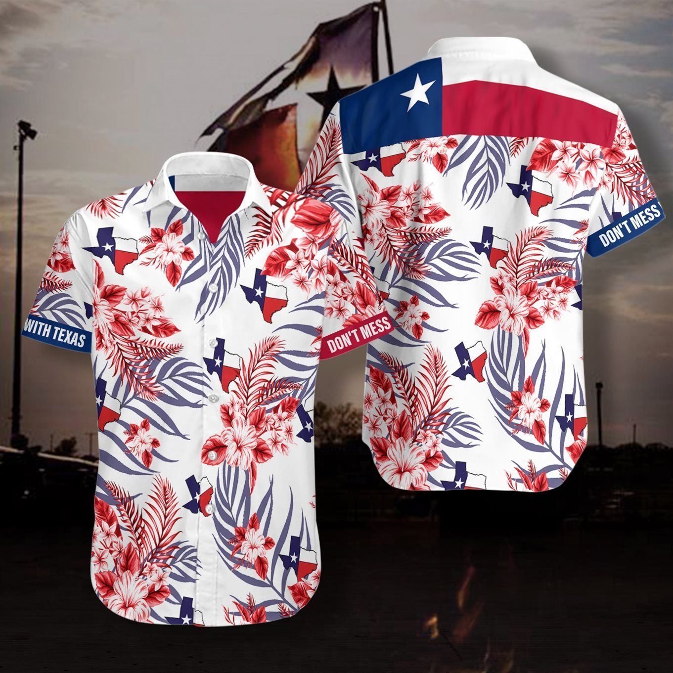 Texas Summer Hawaiian Shirt{Size}