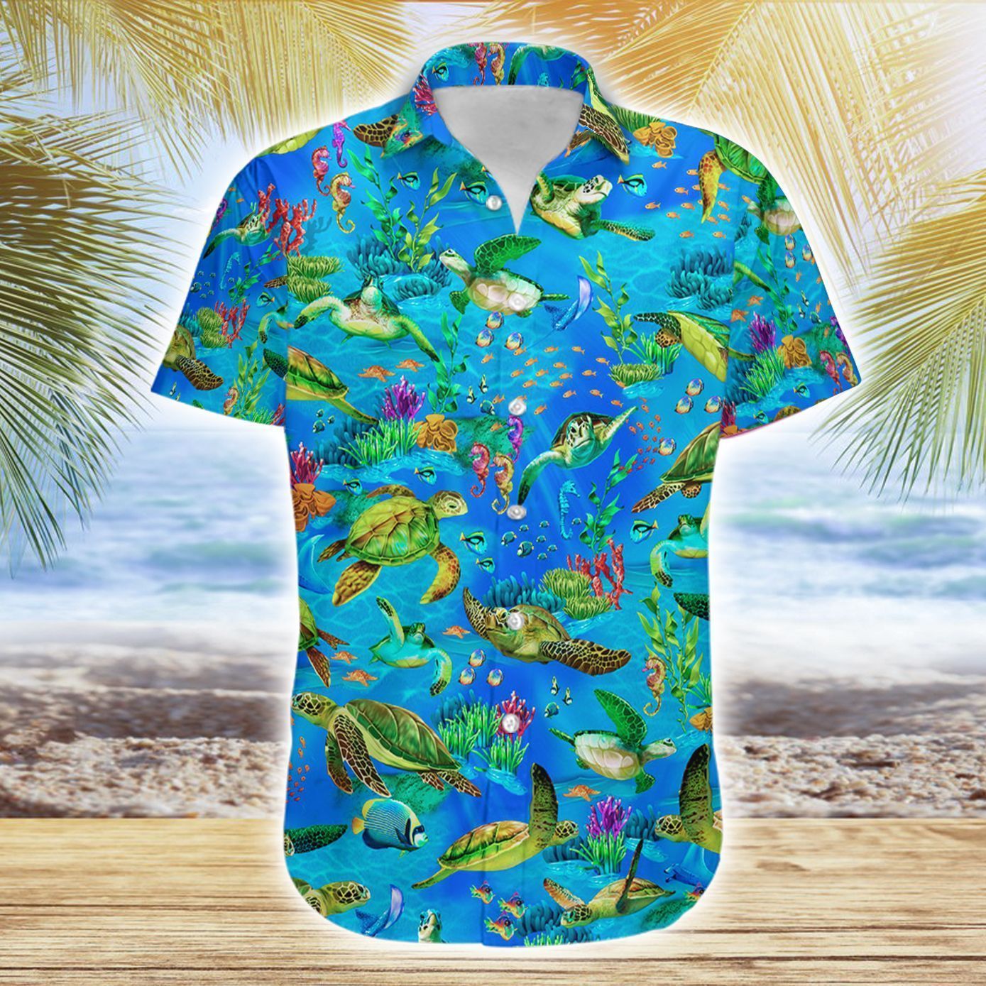 Turtle Hawaiian Shirt{Size}