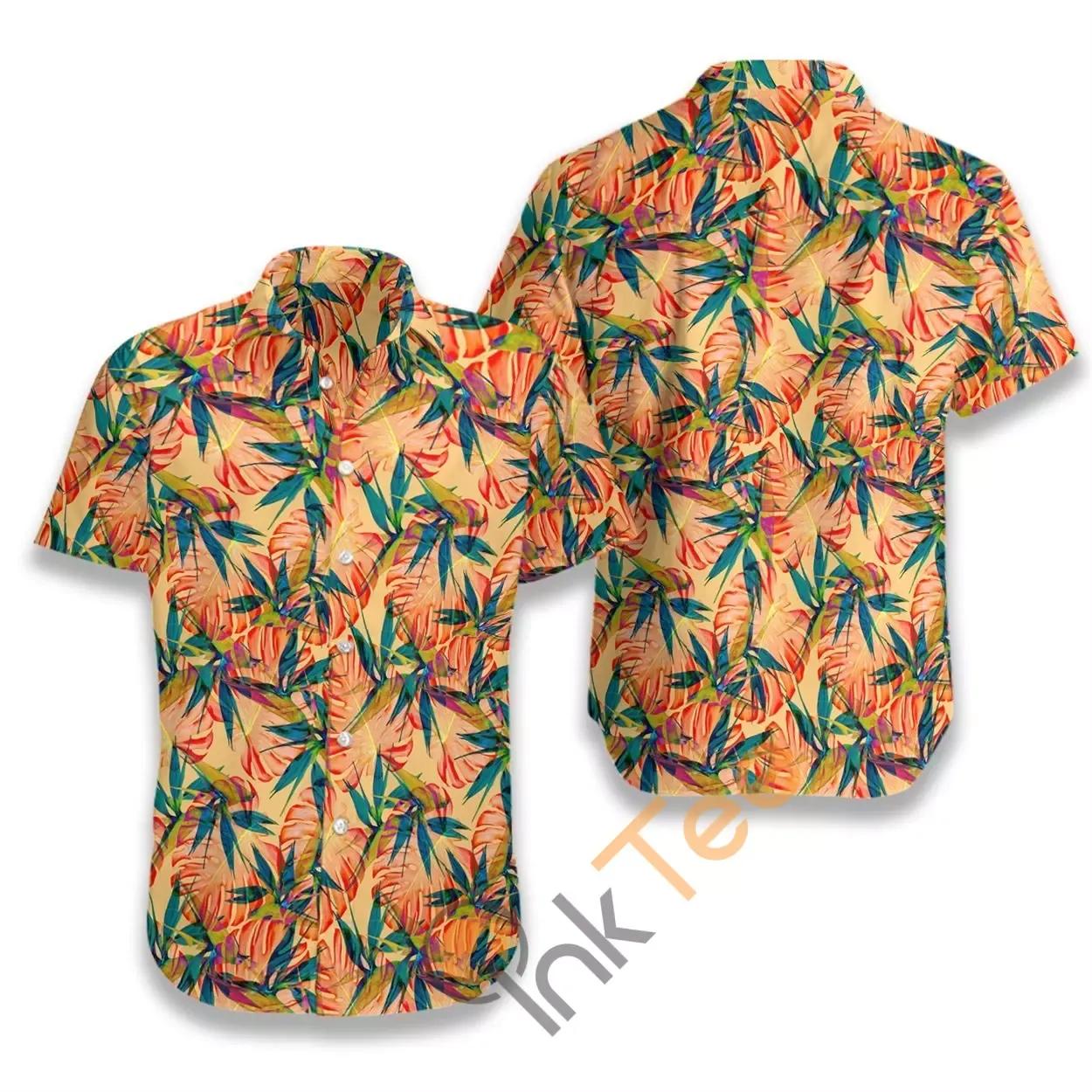 Tropical Seamless Pattern N670 Hawaiian Shirts Short Beach{Size}