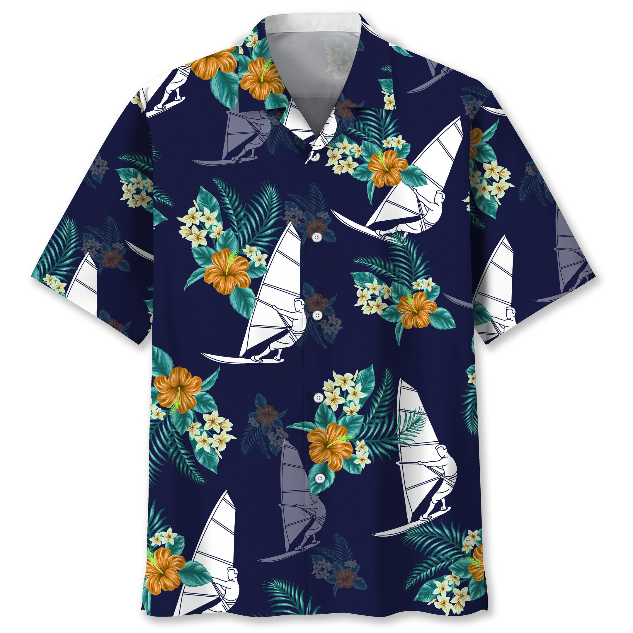 Windsurfing Hawaiian Tropical shirt{Size}