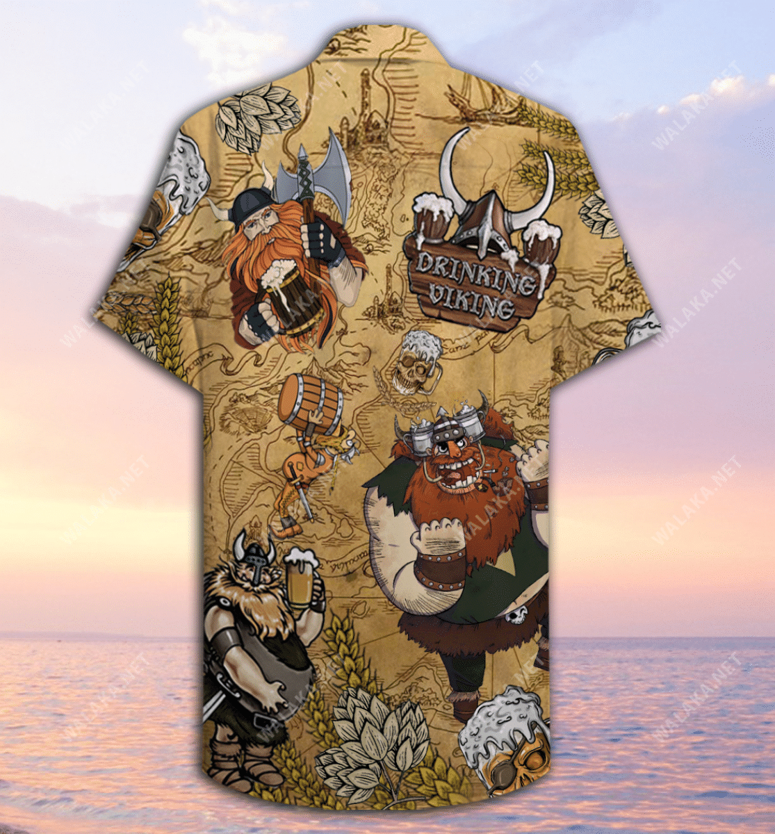 Vikings Beer Unisex Hawaiian Shirt{Size}