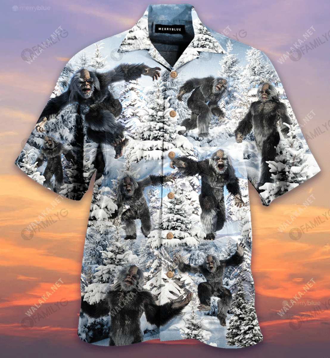 Yeti The Man The Myth The Legend Unisex Hawaiian Shirt{Size}