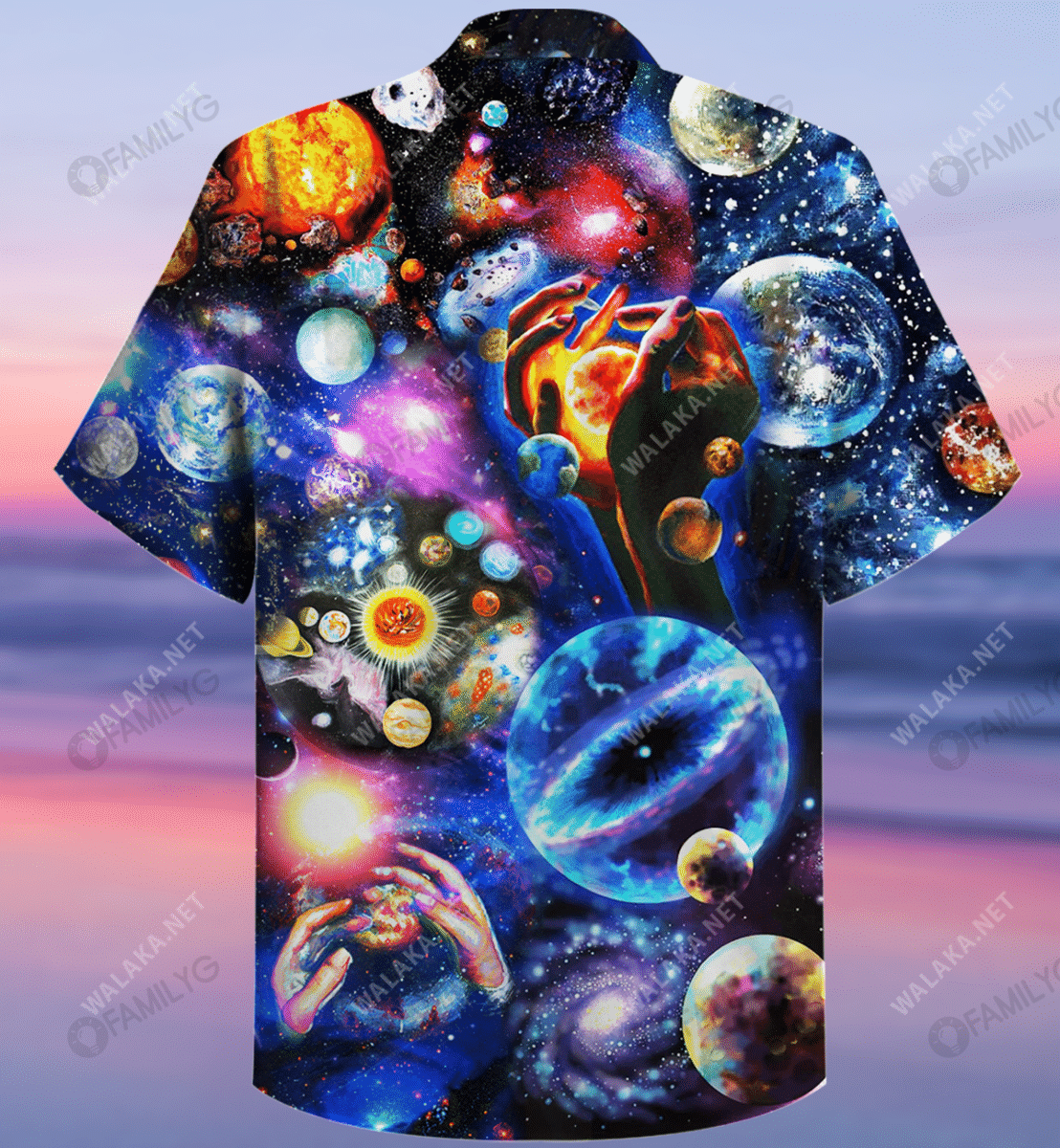 The Galaxy Above Unisex Hawaiian Shirt{Size}