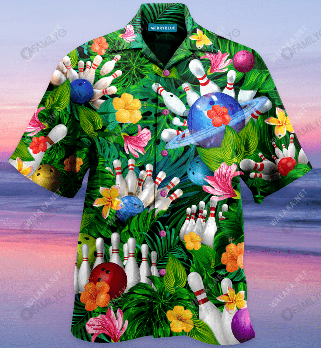 Unique Bowling Shirts - What Happens At Bowling Stays At Bowling Hawaiian Shirt{Size}